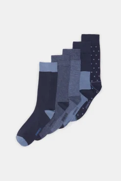 Pack 5 Meias Azuis