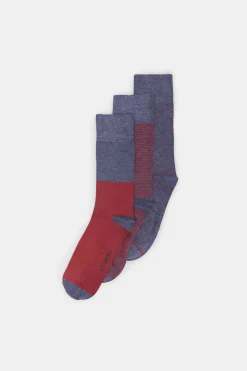 Pack 3 Meias Bordeaux