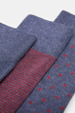 Pack 3 Meias Bordeaux