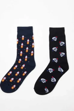 Pack 2 Meias Fantasia Homem