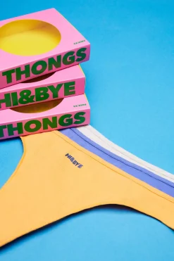 Pack 3 Tangas Multicoloridas: Lilas, Cor De Laranja, Cinzento