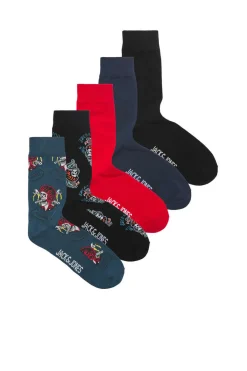 Pack De 5 Meias Altas Print Caveiras