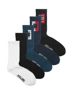 Pack De 5 Meias Altas Print Logo