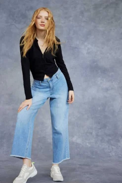 Pantalon Vaquero Palazzo