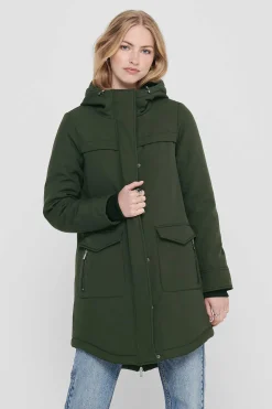 Parka 3/4 Taschen Mit Kapuze