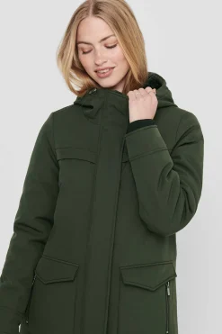 Parka 3/4 Taschen Mit Kapuze