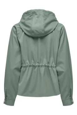 Parka Curta Com Capuz