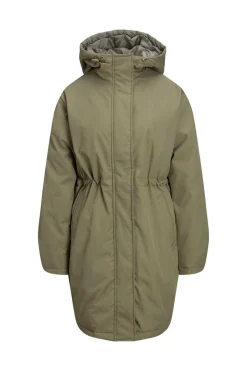 Parka De Mulher Com Capuz E Cintura Ajustavel