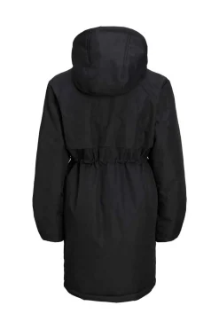 Parka De Mulher Com Capuz E Cintura Ajustavel