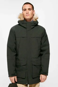 Parka Tecnica Acolchoada Pelo