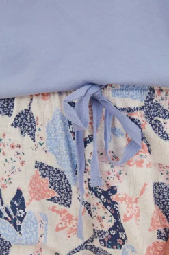 Pijama 100% Algodao Patchwork Flores