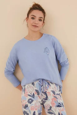 Pijama 100% Algodao Patchwork Flores