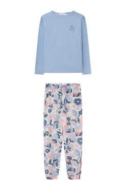 Pijama 100% Algodao Patchwork Flores