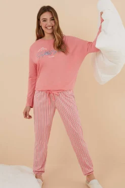 Pijama 100% Algodao Riscas