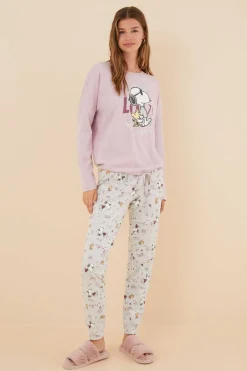 Pijama 100% Algodao Snoopy Love