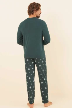 Pijama Comprido De Homem 100% Algodao Snoopy