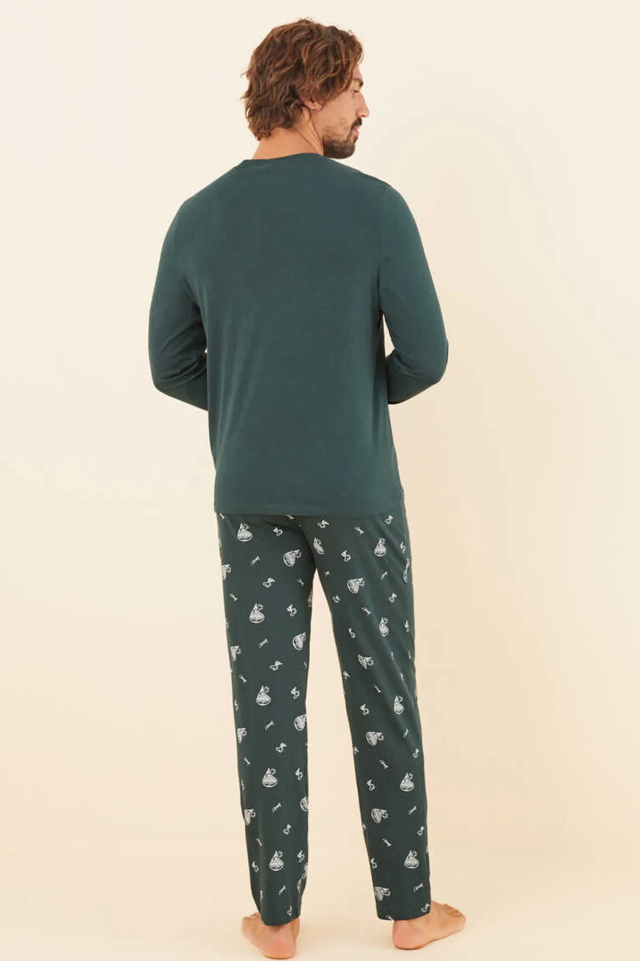 Pijama Comprido De Homem 100% Algodao Snoopy