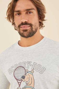 Pijama Comprido Homem 100% Algodao Scooby Doo