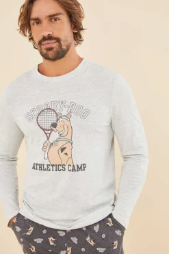 Pijama Comprido Homem 100% Algodao Scooby Doo