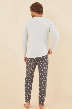 Pijama Comprido Homem 100% Algodao Scooby Doo