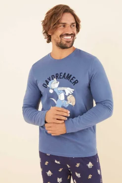 Pijama Comprido Homem 100% Algodao Tom E Jerry