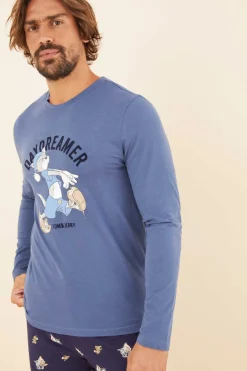 Pijama Comprido Homem 100% Algodao Tom E Jerry