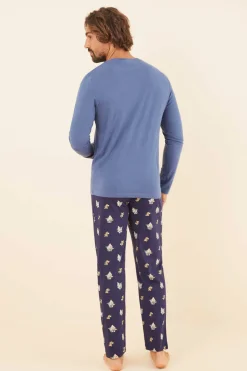 Pijama Comprido Homem 100% Algodao Tom E Jerry