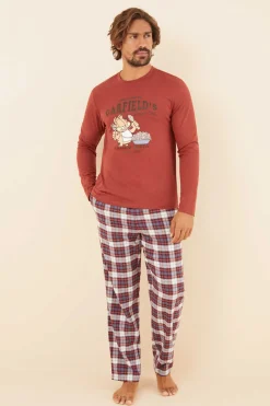 Pijama Comprido Homem 100% Algodao Garfield