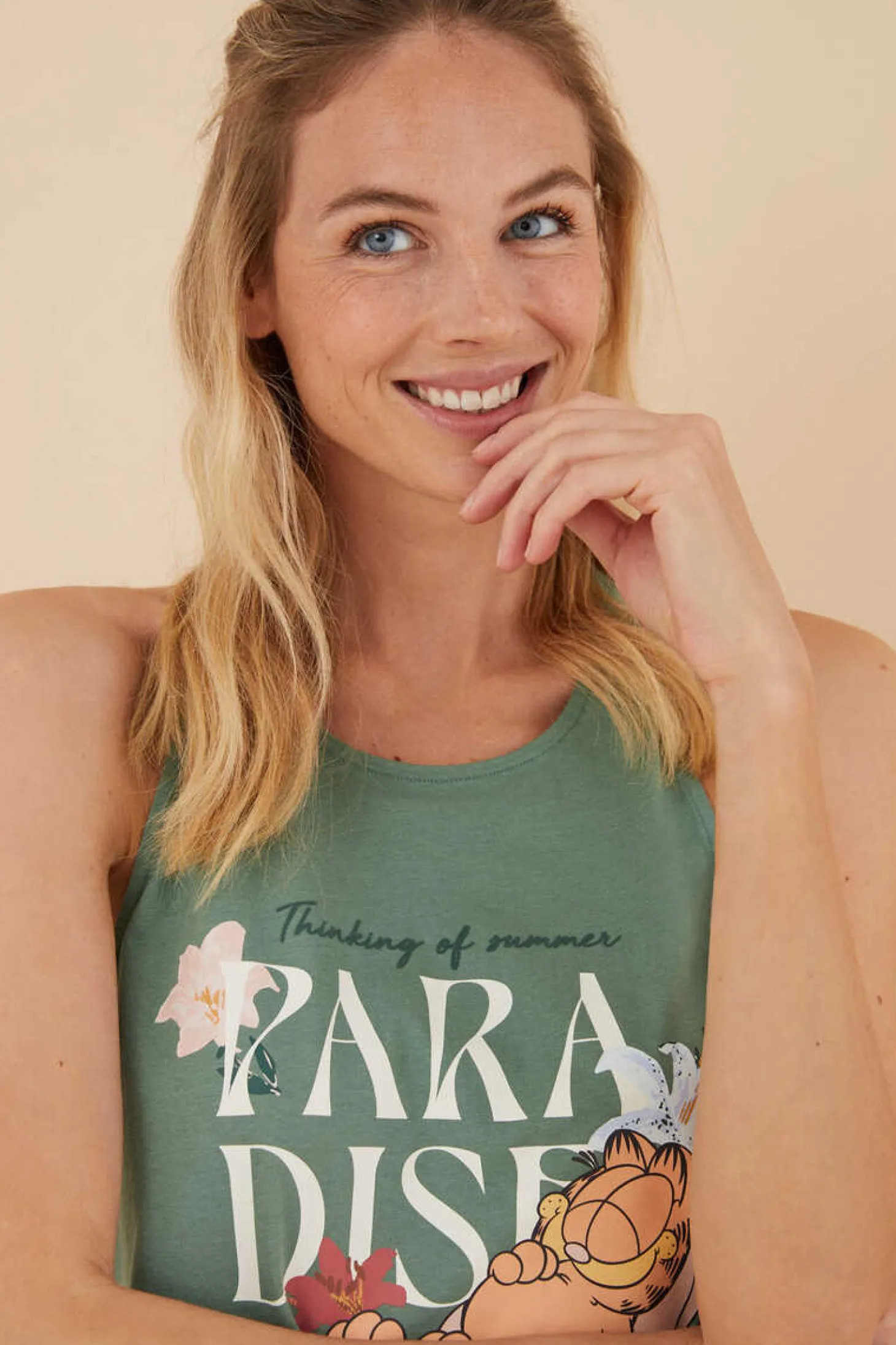 Pijama Curto Alcas Garfield