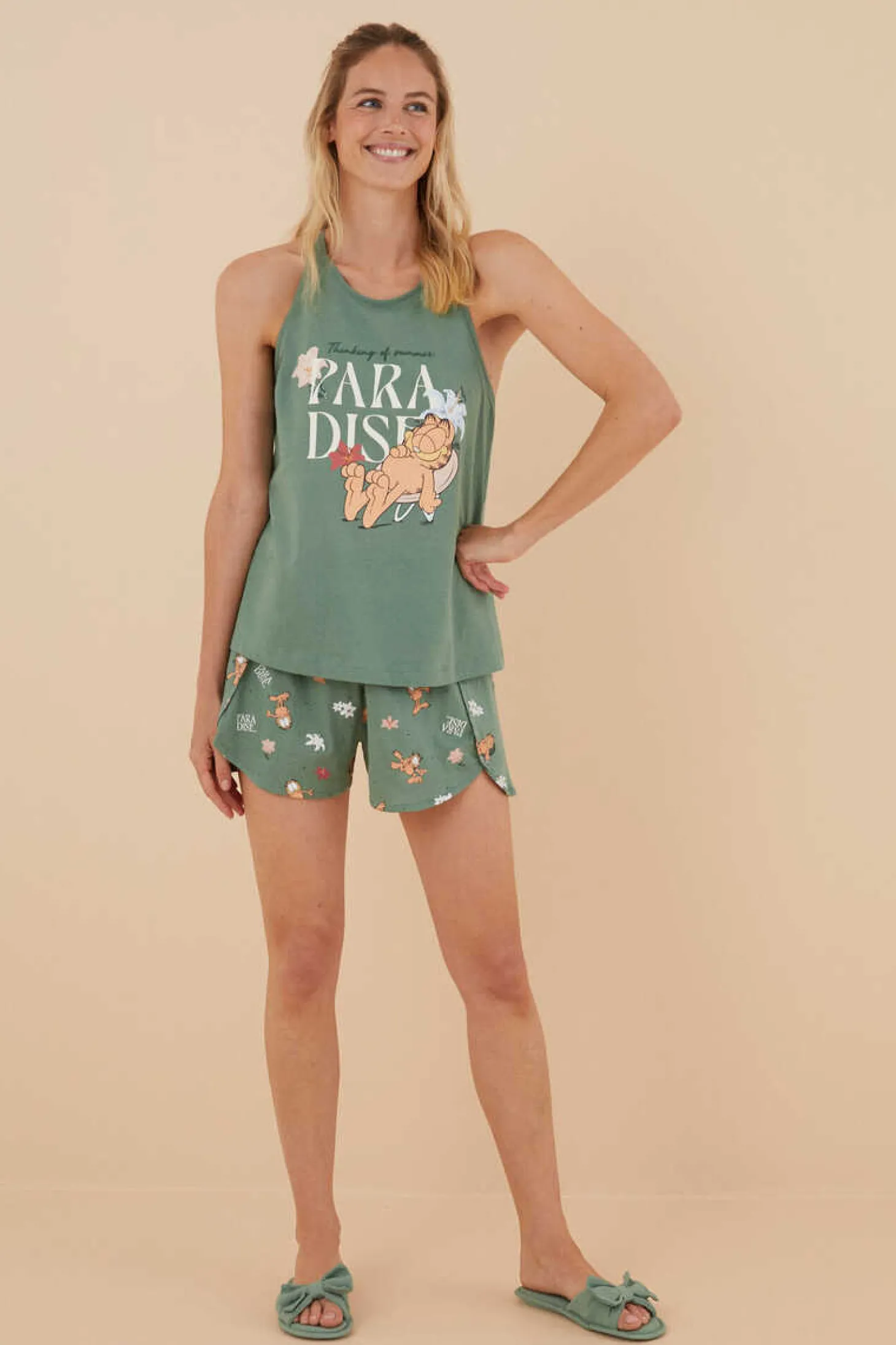 Pijama Curto Alcas Garfield