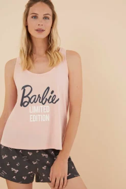 Pijama Curto Algodao Da Barbie