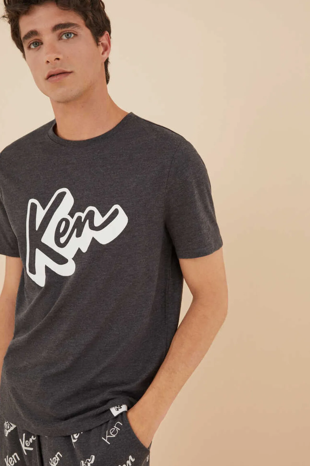 Pijama Curto De Homem Algodao Ken