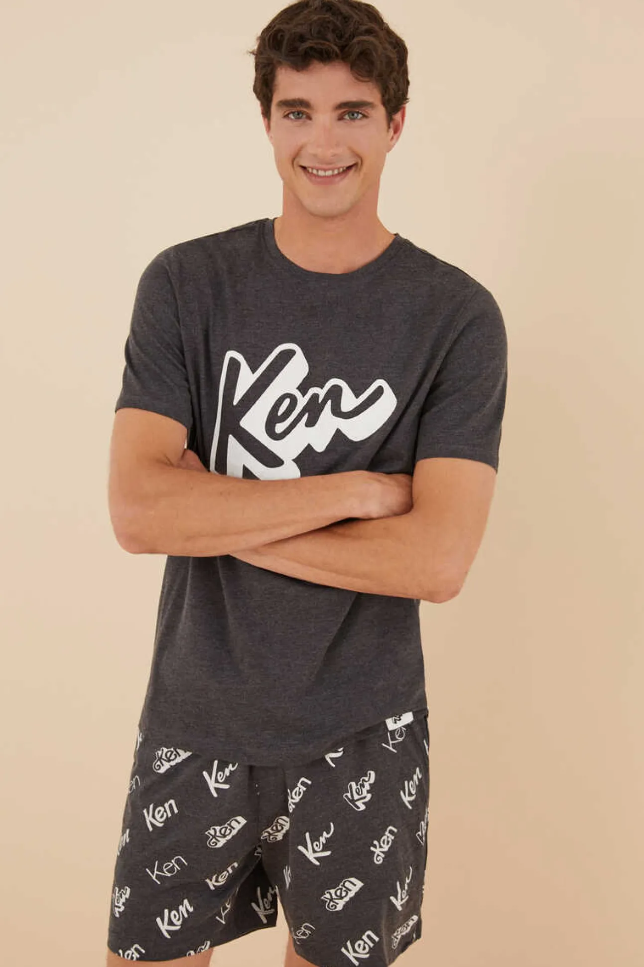 Pijama Curto De Homem Algodao Ken