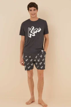 Pijama Curto De Homem Algodao Ken