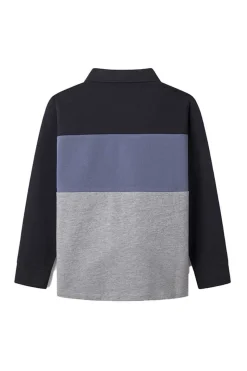 Polo Color Block Manga Comprida Menino