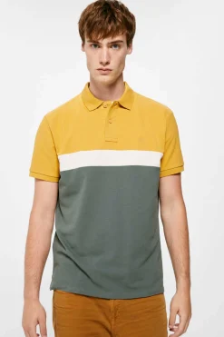 Polo Pique Color Block