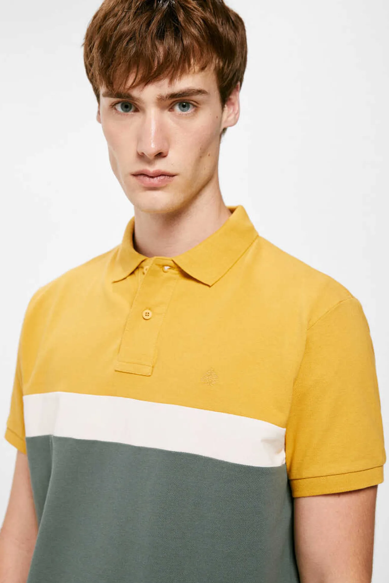 Polo Pique Color Block