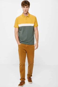 Polo Pique Color Block