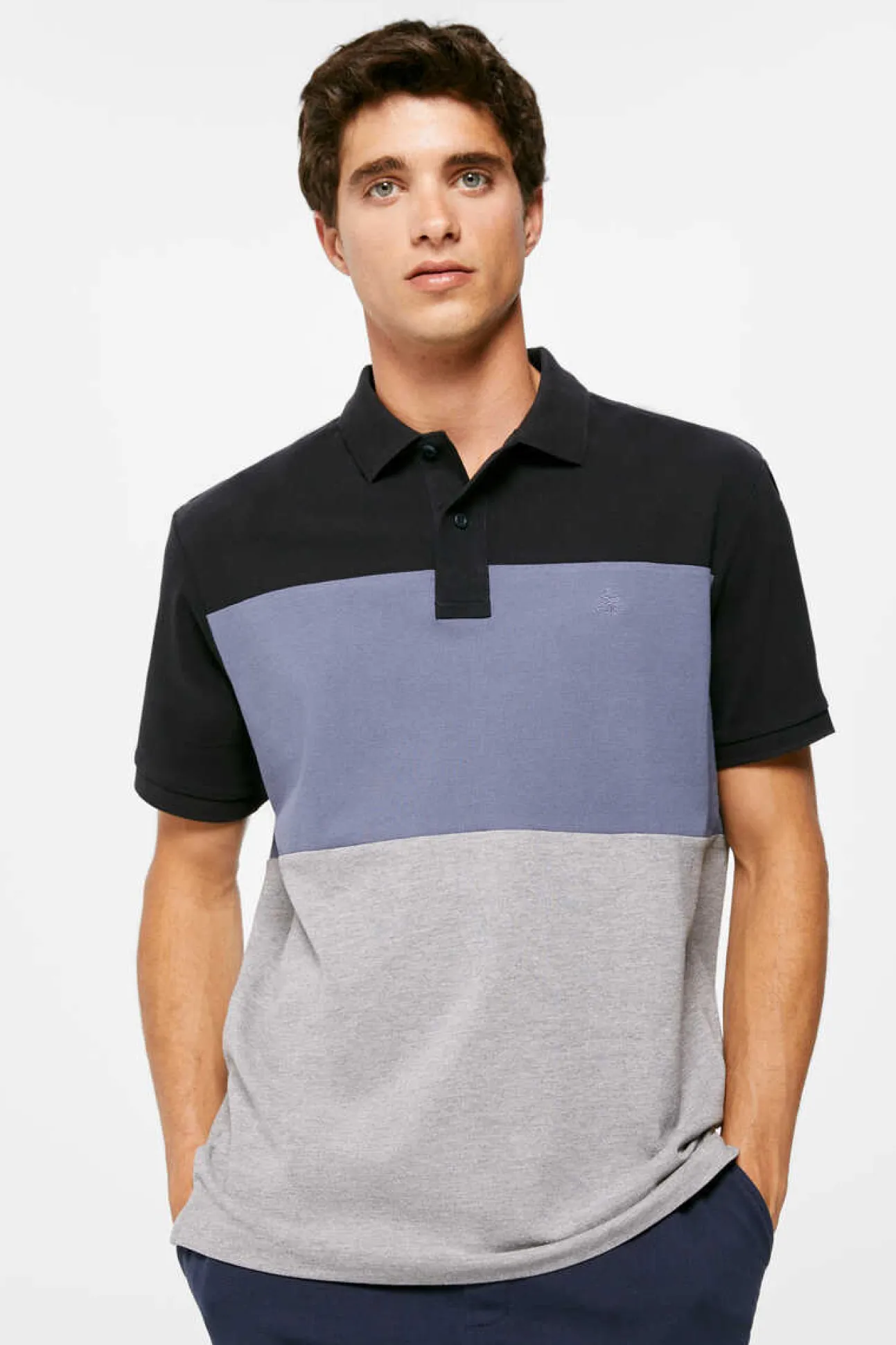 Polo Pique Color Block