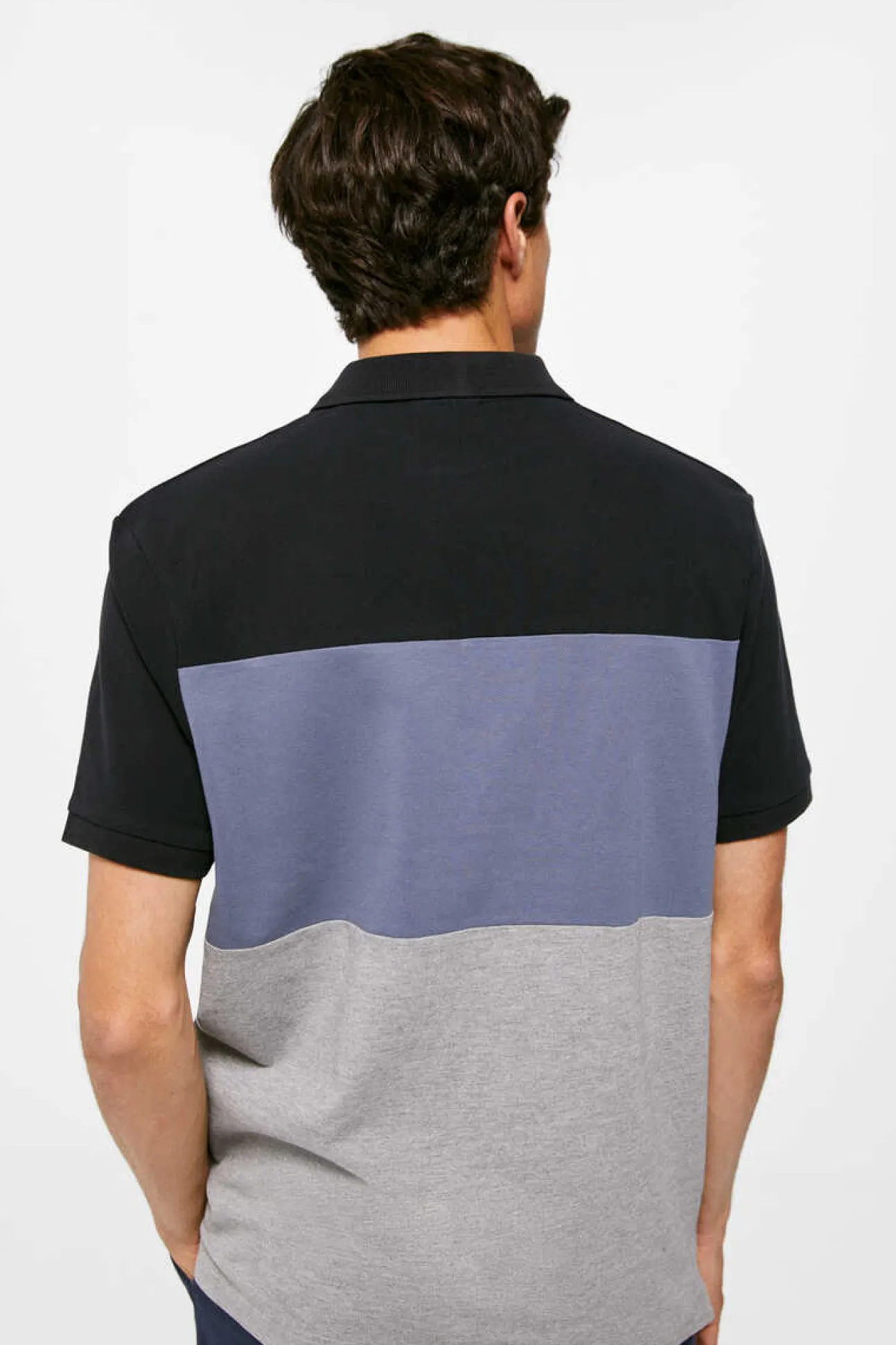 Polo Pique Color Block
