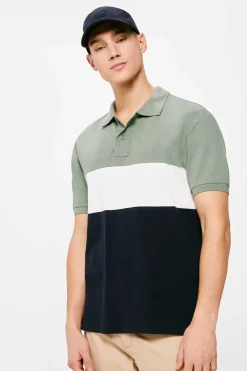 Polo Pique Color Block