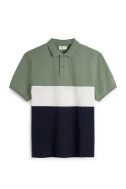 Polo Pique Color Block