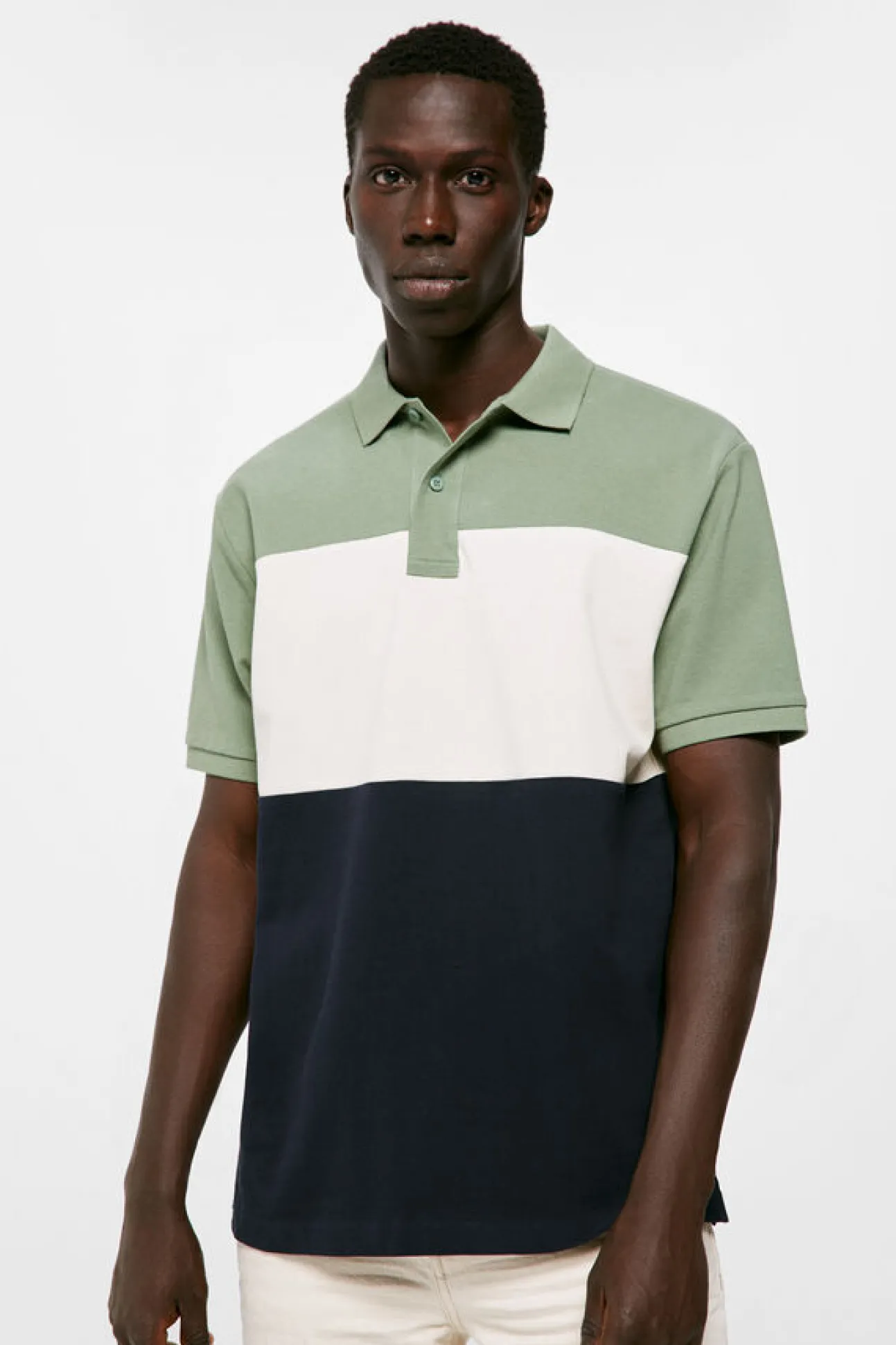 Polo Pique Color Block