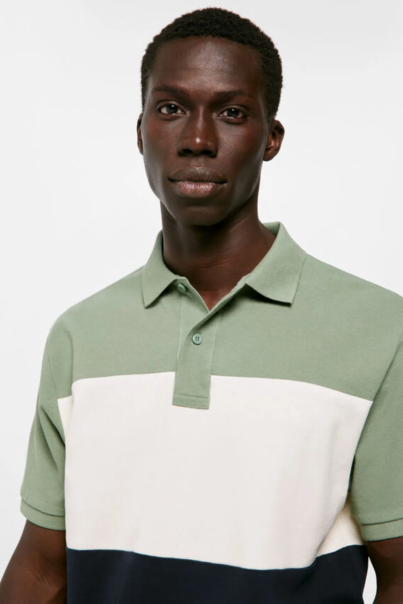 Polo Pique Color Block