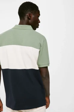 Polo Pique Color Block