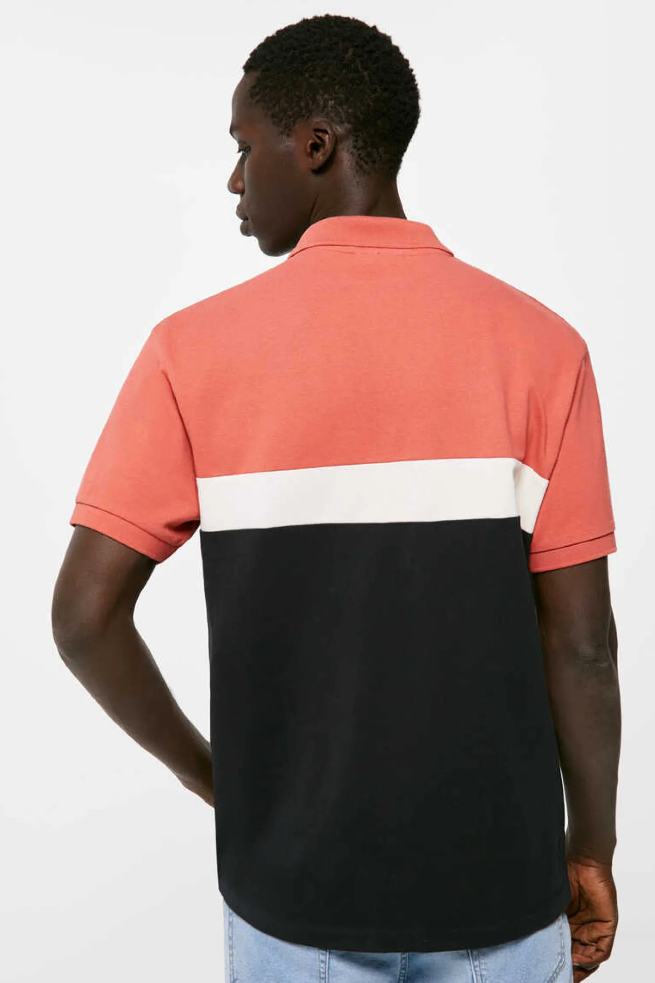 Polo Pique Color Block