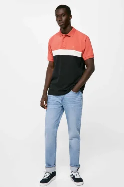 Polo Pique Color Block