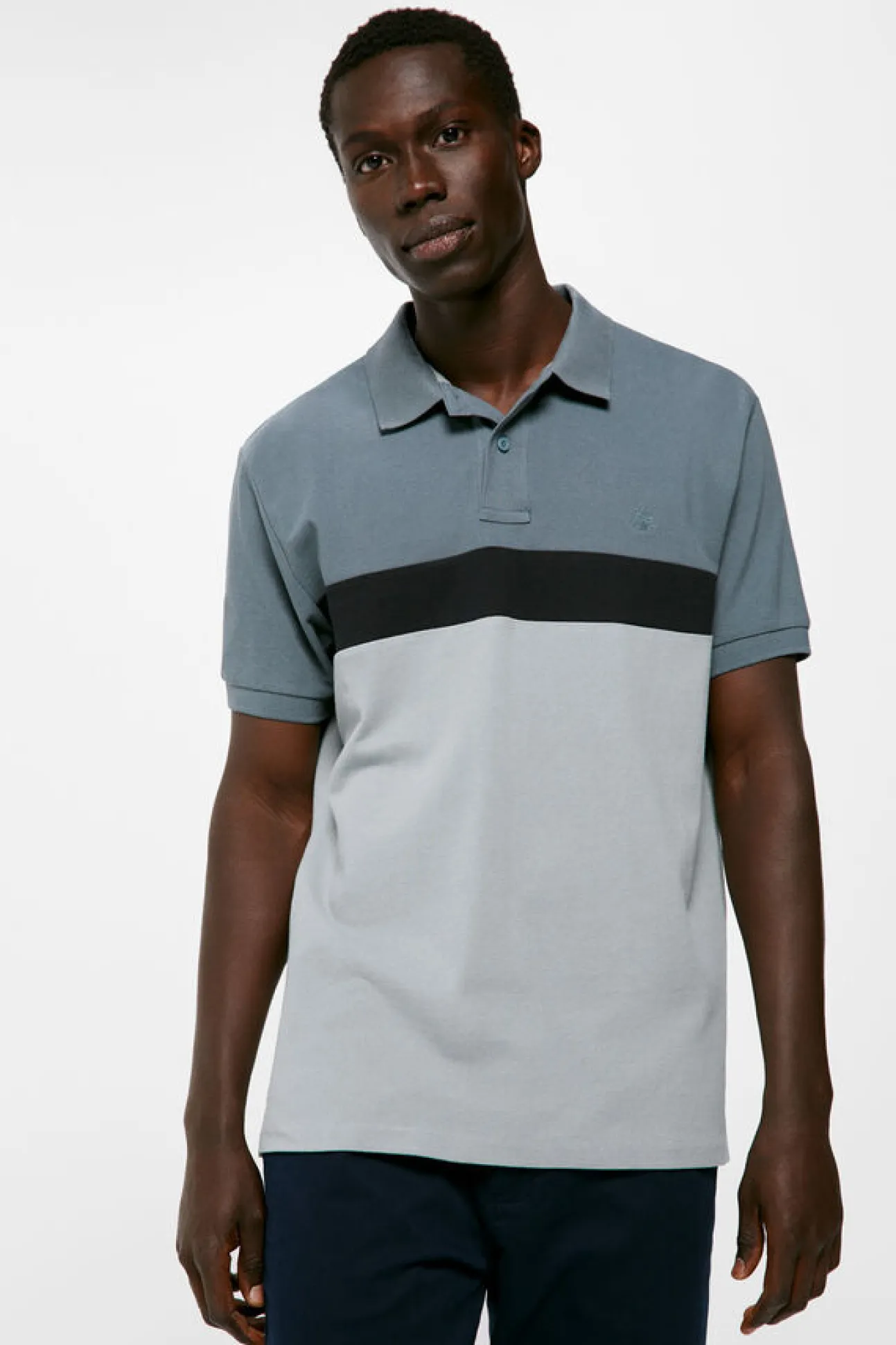 Polo Pique Color Block