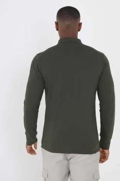 Polo Pique De Manga Comprida