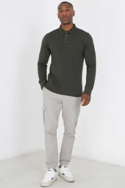 Polo Pique De Manga Comprida